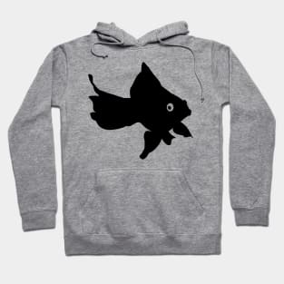 Goldfish Fish Black Silhouette Animal Pet Cool Style Hoodie